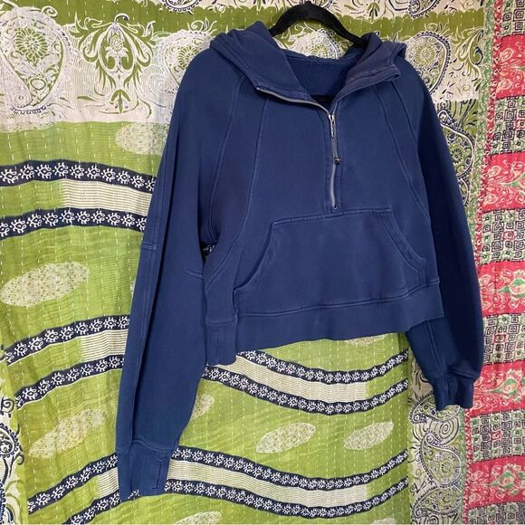 Lululemon Night Sea Scuba Oversized Half-Zip Hoodie Size Extra Small/ Small - Picture 11 of 16